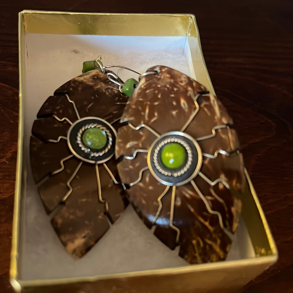 Coconut fashion earrings